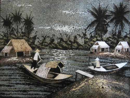 Tableau laque artisanat - artisanat, du