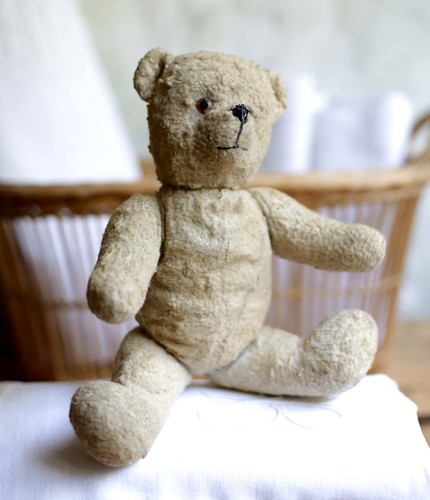 Small antique teddy bear old - antique,