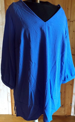 Blouse tunique col crêpe - col,