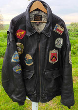 Blouson aviateur en cuir lisse homme Taille 6XL Cockpit USA Royal Navy Type G-1