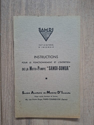 Samdi somua moto pompe pour - samdi-somua,