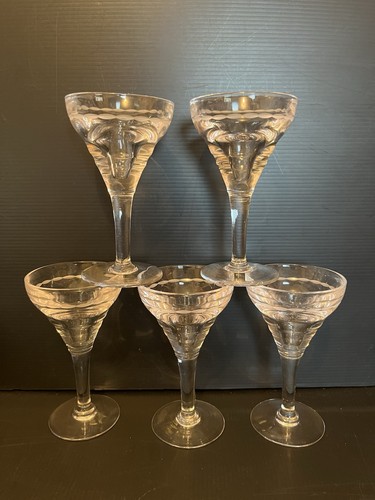 Lot verres pied - de, à