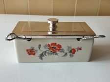 Confiturier porcelaine allemande ROSENTHAL WELLNER argent porzellan jugendstil