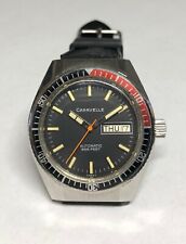 Vintage Caravelle Automatic 17 Jwl Diving Watch Coke Diver Bezel and SS case, P0