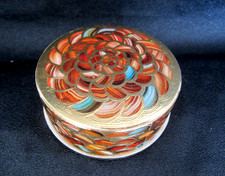 Ancien poudrier boite à poudre collector VINTAGE 1982 boite 29 gr