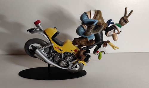Figurine moto résine joe - figurine,