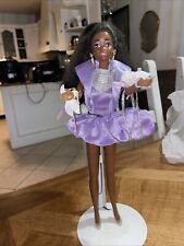 Barbie Christie Poupee Afro Vintage Violet Patineuse