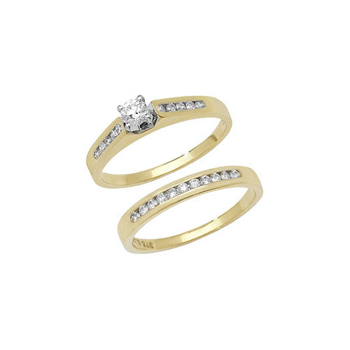 9ct jaune diamant - 9ct,