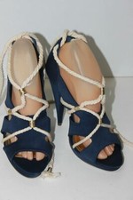 H & M Sandales Toile Satinée