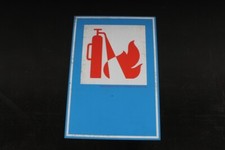 Panneau Signalisation Extincteur Extincteurs D'Incendie Portatifs Bleu