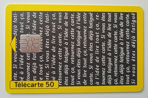 Télécarte f455a collé - télécarte, /