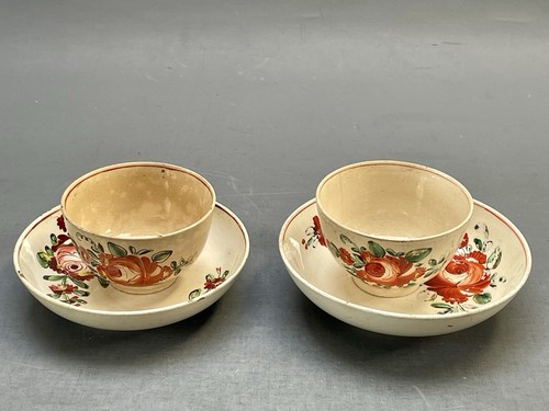 Creamware bowls tasse leeds - creamware,