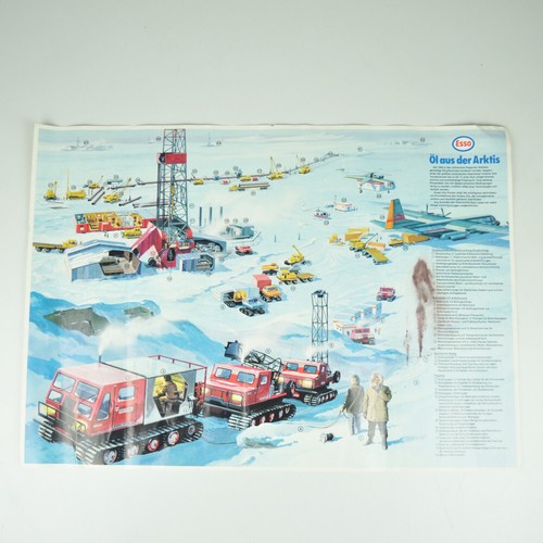 Affiche esso huile - esso,