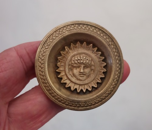 Rare bouton bronze ou - bouton,