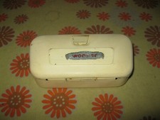 Retro Ancienne BOÎTE A OUTILS MÉTAL VÉLOMOTEUR WONDER Cyclomoteur Loire Ravat 