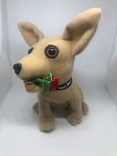 Chihuahua Taco Bell Talking Dog w/Rose Yo Quiero Plush Toy "I Think I'm In Love"