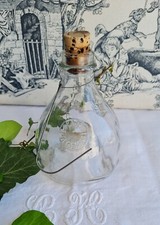ANCIEN PIEGE A GUEPES ET MOUCHES EN VERRE SOUFFLE A SUSPENDRE de VIGNE 19eme
