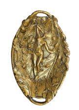 Vide poche Art Nouveau en bronze doré, France vers 1890