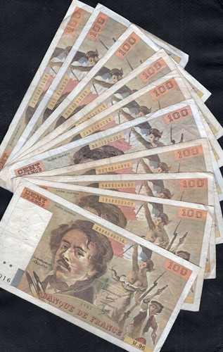 France lot billets - de, de