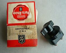 Contacteur Commutateur Rotatif Ancien Tracteur PARIS RHONE CM6 coupe circuit
