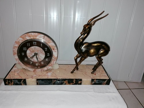 Pendule cheminee gazelle - cheminee, gazelle(