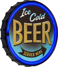 Ice Cold Beer LED Neon Bottle