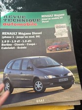 Revue Technique RENAULT MEGANE 1.9 D DT DTi SCENIC CABRIOLET COUPE BERLINE