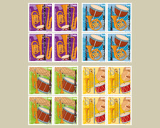 Liechtenstein 2025 Brass Band Music trumpet clarinet saxophone drum 4x4v BLOK