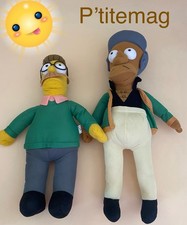 Lot 2 grandes Simpson TM Peluches FLANDERS 46 Cm  / APU 52 Cm THE SIMPSONS