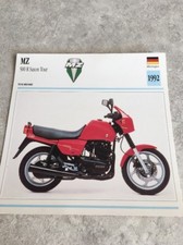 MZ 500 R saxon tour 1992 Carte moto Collection Atlas Allemagne