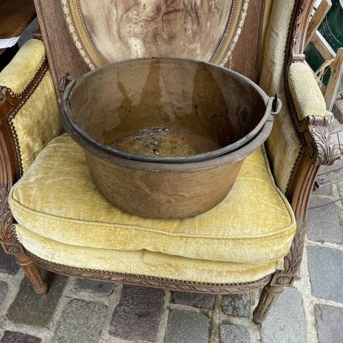 Ancien grand chaudron cuivre - grand,