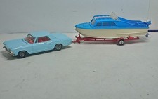 CORGI TOYS ANCIEN #GS31 BUICK RIVIERA+BATEAU SUR REMORQUE BON ETAT SANS BOITE bm