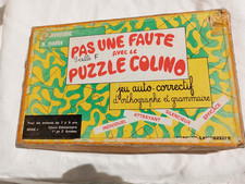 JEUX ANCIENS -  PUZZLE auto correctif Colino- MATERIEL PEDAGOGIQUE 1960/70's