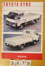 TOYOTA DYNA PLATEAU Prospectus Fr 2 pages 12/1985 LKW