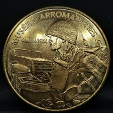 JETON TOURISTIQUE MDP 2009 ARROMANCHES MUSEE DU DEBARQUEMENT D DAY WW2 / MEDAILL