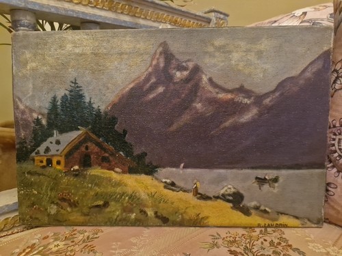 Peinture ancienne huile sur - ancienne,,