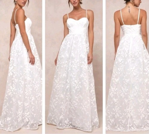 New lulus white floral - new, bustier