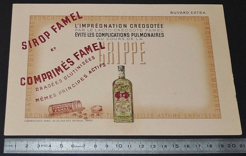 Buvard 1950 laboratoires famel - buvard,