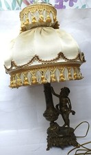 LAMPE VEILLEUSE ANGE ANGELOT EN BRONZE SIGNE Barthelemy Fin XIX ème