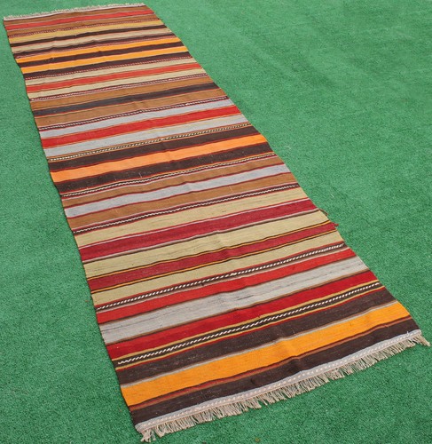 Tapis rayé turkkilim - tapis,
