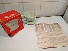 Filtre À Café Rapide 101 Melitta Céramique Vintage Vert Petit Accroc