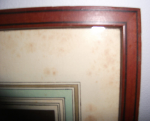 Cadre xixème bois verre 5 - cadre, bois+verre