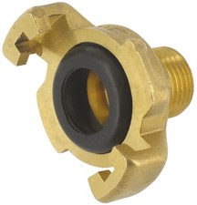 Raccord d' arrosage laiton male express type pompier 26 x 34 mm 1" CAP VERT