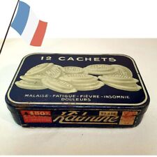 Ancienne boite métal à médicaments Kalmine. Métadier, 6 x 9 cm