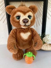 425⚜️ Peluche Doudou Interactive Cubby L'ours curieux Ourson Très Doux Fur Real