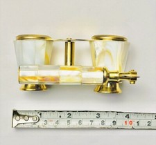 Télescope en verre espion nacre nautique ancien fonctionnel opéra jumelles ne...