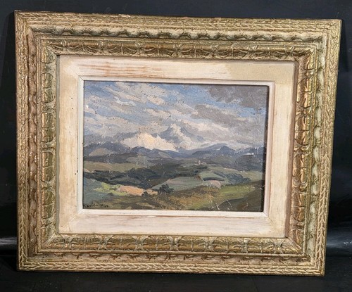 Tableau huile paysage - paysage, basque
