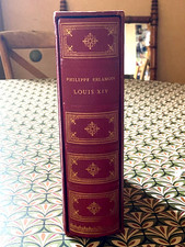 BEAU LIVRE LOUIS XIV 1965 PHILIPPE ERLANGER  RELIURE CUIR EDITEUR ANDRÉ SAURET