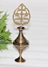 Laiton Antique Islamique Noir Eye Poudre Bouteille Original Ancien Main Crafted