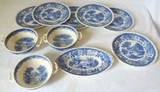 6 ASSIETTES A DESSERT 3 BOLS A BOUILLONS UN RAVIER  VILLEROY ET BOCH BURGENLAND